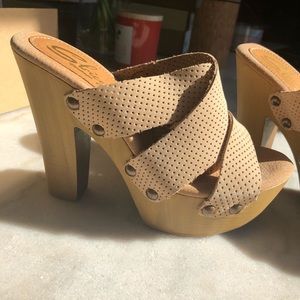 Sbicca - Tan “Manny” Leather Sandal